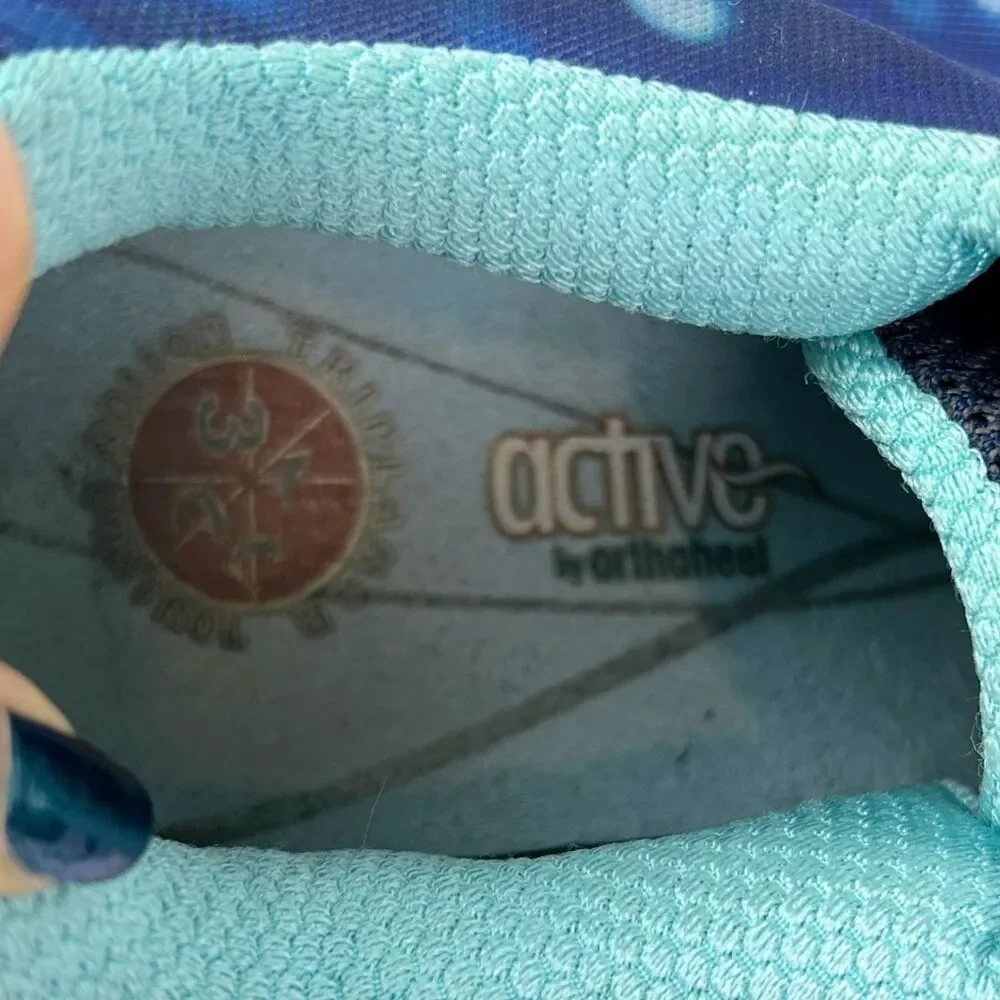 Vionic Action 335 Tourney Sneaker Athletic Comfort Tennis Shoes Lace Up Blue 9